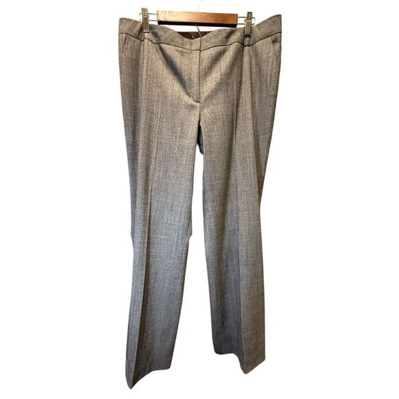 Escada Twyla Womens Trousers Dress Pants Straight Leg Gray 16 (EU 46)16 SMALL HO - Picture 1 of 16